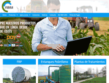 Tablet Screenshot of fibra.cl